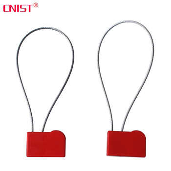 CNIST 英思腾 RFID电子标签一次性超高频煤气罐油罐车物流货柜车钢丝防伪防盗封条铅封扎带 CN3324RFID铅封标签5个