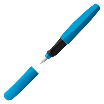 百利金Pelikan钢笔签字笔 学生练字文具套装 Twist P457扭转多彩钢笔耀夜蓝F 红色LOVE礼盒套组