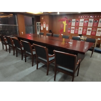 嘉航办公家具会议桌长桌贴木皮油漆会议桌办公室洽谈培训桌YQHYZ-1	