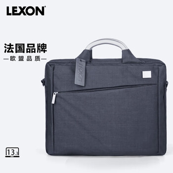 乐上（LEXON）商务手提13.3英寸电脑公文包男士会议袋单肩斜跨商务公文包旅行包