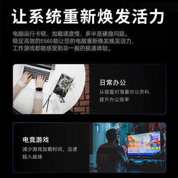 联想(Lenovo) 256GB SSD固态硬盘 2.5英寸SATA3.0 读560MB/s 台式机/笔记本通用E660系列 联想(Lenovo) 256GB SSD固态硬盘 2.5英寸SATA3.0 读560MB/s 台式机/笔记本通用E660系列