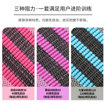 PROIRON普力艾 弹力带力量训练健身阻力带瑜伽练腿练臀弹力圈 粉30磅