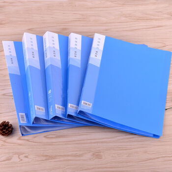a4加厚资料册100页文件夹透明插页多层档案册夹收纳夹袋办公用品a4实