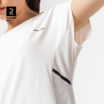 迪卡侬网球裙女春透气弹力速干网球跑步健身修身裙裤半身裙-4794417