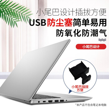 索厉 USB防尘塞/可插拔式USB堵头/防尘防灰便于插拔/塑料材质/黑色50个装/20053