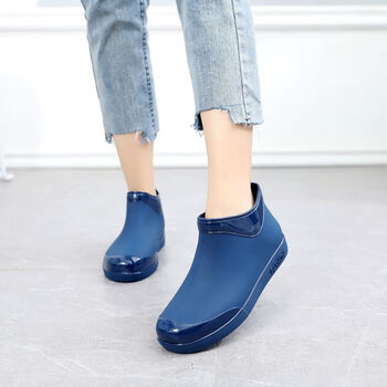 季回力休短筒女时尚雨鞋女成人新款韩版水鞋洗车厨房防滑防水工作水靴