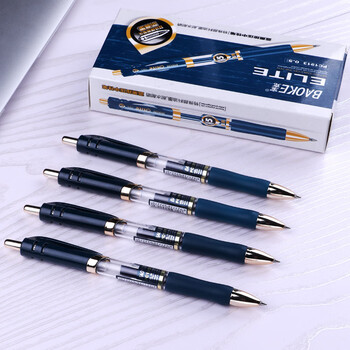 宝克(BAOKE)PC1913 0.5mm按动蓝黑色中性笔子弹头水笔签名笔处方笔 12支/盒 宝克(BAOKE)PC1913 0.5mm按动蓝黑色中性笔子弹头水笔签名笔处方笔 12支/盒