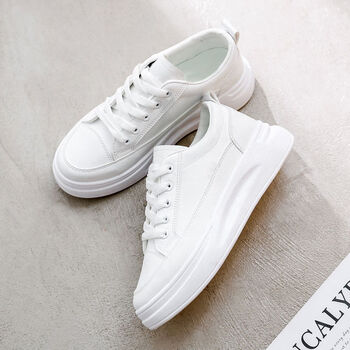 小白鞋女学生韩版百搭新款超火运动休闲鞋板鞋老爹潮鞋白色40