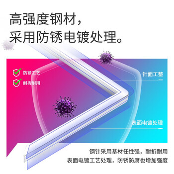 得力（deli）(deli)26/6易穿透省力订书钉 省力型订书针 10盒装(1000枚/盒)银色JD0012S