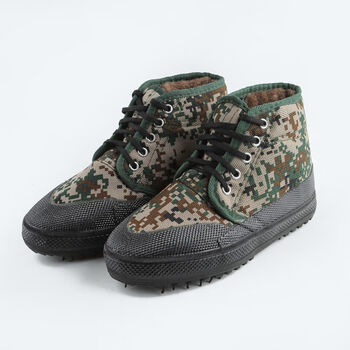 解放高帮棉鞋男女冬季加绒加厚迷彩劳保棉鞋男作训鞋黄胶鞋数码棉鞋36