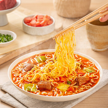 康师傅方便面批发整箱装24袋劲爽红烧牛肉面混搭泡面袋装 好滋味组合