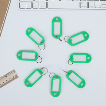 得印钥匙牌吊牌钥匙扣钥匙标签牌子3234钥匙管理办公钥匙吊牌贴办公用品绿色50个/盒