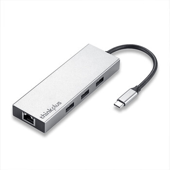 ThinkPad联想Type-C扩展坞USB-C转HDMI转接器USB分线器RJ45千兆网口华为小米苹果笔记本拓展坞转换器LC08