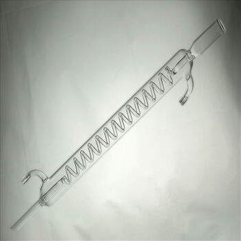 蛇形冷凝管 300mm 空气回流冷凝管 蒸馏 玻璃仪器 化学实验耗材