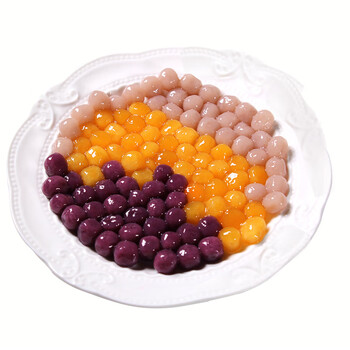 芋圆丸三柱型方型小芋圆珍珠芋圆原味芋圆槟榔芋圆三色芋圆批 1kg装小