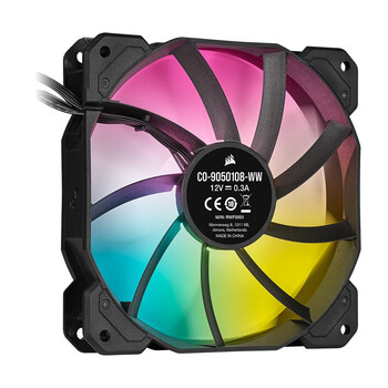 美商海盗船 (USCORSAIR) SP120 RGB 精英版 单颗装 12cm风扇 炫彩灯光 高风量风压 智能控制