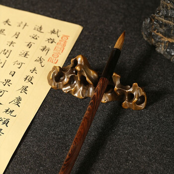 弘梅太湖石镇纸镇尺 仿古青铜器多功能创意笔山笔搁 文房四宝礼品摆件毛笔架子 弘梅太湖石镇纸镇尺 仿古青铜器多功能创意笔山笔搁 文房四宝礼品摆件毛笔架子