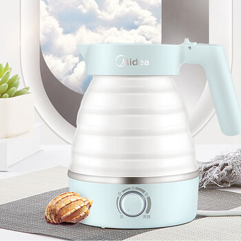 电水壶开水壶食品级硅胶宿舍小型折叠水壶烧水壶旅行迷你携带智能干烧