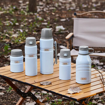 THERMOS焖烧杯520ml保温汤壶316钢保温饭盒桶宽口水杯带勺TSK2-520S BK