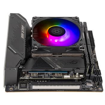 银昕（SilverStone）下压式CPU散热器HYH90（支持AMD AM5.INTEL 1700多平台/四热管/适配ITX机箱/PWM风扇)