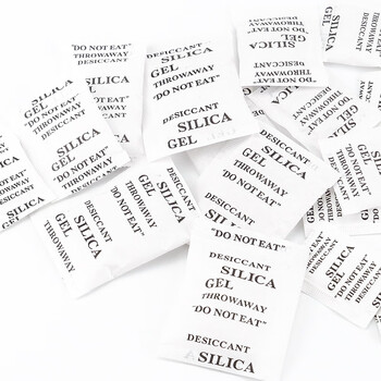 海斯迪克 硅胶干燥剂吸湿防潮珠工业袋装防潮剂 白色3克(100包) HKCL-799