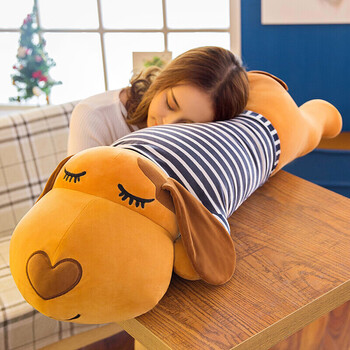 艾薇等身长条抱枕睡觉夹腿玩偶靠垫儿童公仔生日礼物1.2米棕色穿衣狗 艾薇等身长条抱枕睡觉夹腿玩偶靠垫儿童公仔生日礼物1.2米棕色穿衣狗