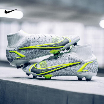 nike耐克刺客14fg长钉天然草高端高帮雪豹配色男子比训练足球鞋cv