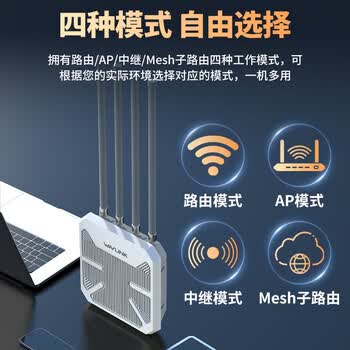 睿因（Wavlink）AERIAL HD6户外全向WiFi6路由器AX1800千兆室外桥接大功率无线AP户外直播网络覆盖工程WiFi基站