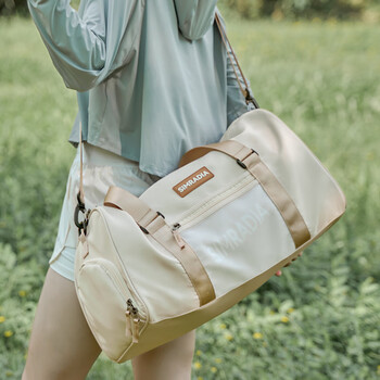 moonmix旅行包女大容量短途旅游出差手提行李包干湿分离运动健身包