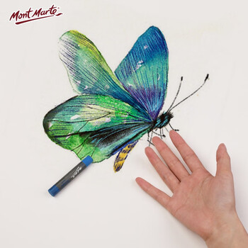【全网低价】蒙玛特(Mont Marte)油画棒48色 水溶性油画棒儿童绘画画笔涂鸦画画蜡笔套装 美术不脏手水洗铁盒装MMPT0029美术写生