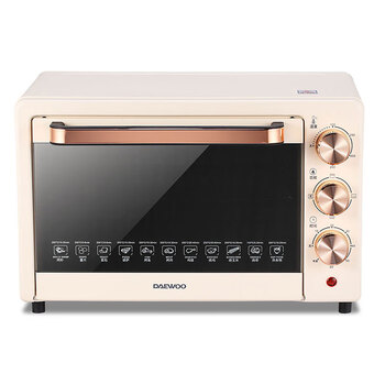 大宇（DAEWOO）电烤箱 无烟烧烤 旋钮易操作 20L大容量多功能料理机 家用全自动烘焙机 DY-KX1801 升级款