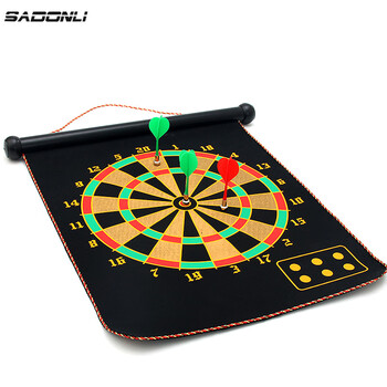 新动力飞镖盘17寸软性双面磁性套装儿童玩具比赛团建娱乐+6支飞镖XD0116