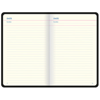 Filofax＆Letts联名款英国进口记事本ICON图标系列定页笔记本中号海军蓝旅行内页本090155