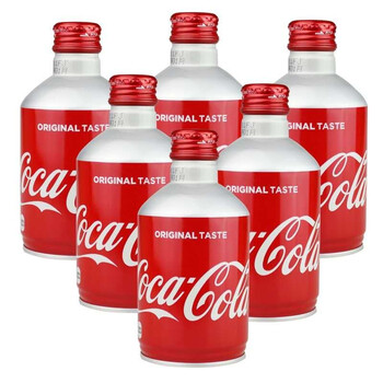 日本进口可口可乐cocacola零度可乐碳酸饮料网红罐装汽水子弹头300ml6