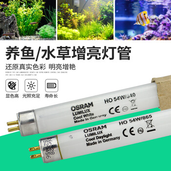 欧司朗鱼缸灯水草灯管t5 Ho 21w28w39w54w 865 840水族灯管草缸灯osram 28w 865 1163mm 单支价格白其它 图片价格品牌报价 京东