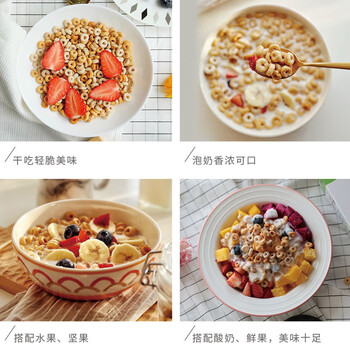 雀巢（Nestle）进口脆谷乐儿童零食500g谷物圈儿童麦片早餐即食非油炸全谷物