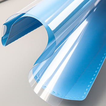 金得利5个A4装订文件夹报告夹整理夹活页环塑料装订条两孔打孔器简易文件装订夹条压条2孔活页扣蓝LW320