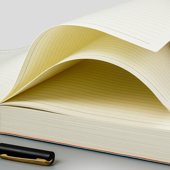 嘉然恒 商务简约笔记本子B5大号超加厚416页记事本文具学生复习日记本办公日志会议记录本可定制 灰色