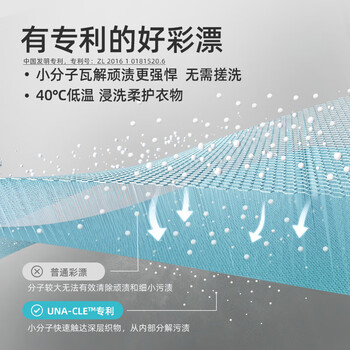 优洁士彩漂粉爆炸盐450g*1盒彩色白色通用漂白剂去黄增白宝宝衣物去污渍