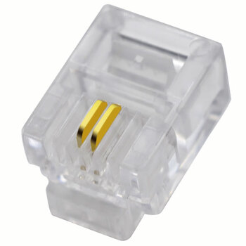 礼嘉 LJ-DH250 工程级2芯电话水晶头 50个/包 6P2C水晶头纯铜镀金 RJ11语音 CAT3两芯电话线插头连接头 礼嘉 LJ-DH250 工程级2芯电话水晶头 50个/包 6P2C水晶头纯铜镀金 RJ11语音 CAT3两芯电话线插头连接头
