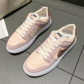 臣郎chenlang莆田aj女鞋秋季新款ow联名樱花粉板鞋ins潮时尚百搭休闲