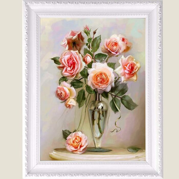 客厅装饰画沙发背景墙画卧室床头餐厅玄关有框壁画墙画牡丹花挂画1330