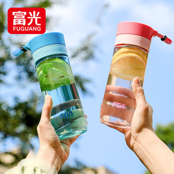 富光户外男女运动水杯塑料水杯便携学生杯子耐摔泡茶隔提绳绿色500ml 富光户外男女运动水杯塑料水杯便携学生杯子耐摔泡茶隔提绳绿色500ml
