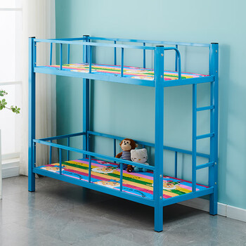 秋佳小学生午托床双层床铺铁架小餐桌辅导托管班午睡上下床 130*60*