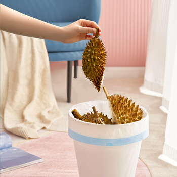 宜洁(yekee)抽绳垃圾袋蓝色45*50cm100只单面1丝家用点断垃圾袋大号加厚K8105 宜洁(yekee)抽绳垃圾袋蓝色45*50cm100只单面1丝家用点断垃圾袋大号加厚K8105