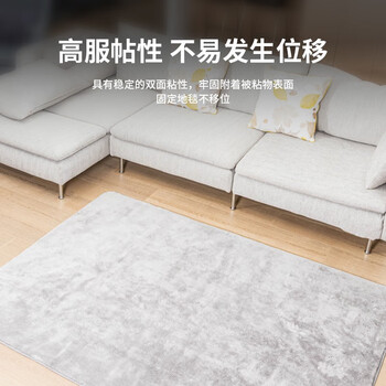 得力（deli）防风强力双面布基胶带防风加厚网格双面胶 30mm*20m*280μm  地毯无痕固定  1卷 30803