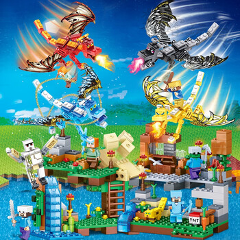 乐高教育我的世界拼装积木男孩子玩具儿童迷你拼图小学生礼物 斯蒂夫