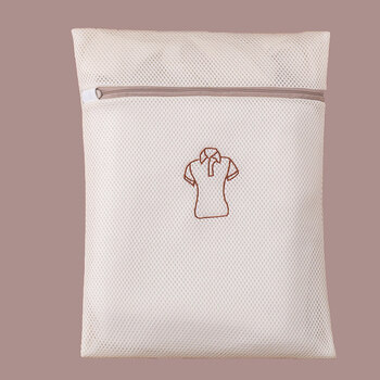 加厚洗衣袋洗衣机专用防变形家用大 杏色单个装中号40*30【图片 价格