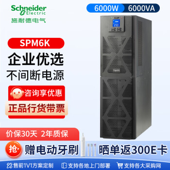APC施耐德 APC SPM系列 在线式 UPS不间断电源 断电稳压续航 C6K C10K 机房服务器电脑办公应急电源 SPM6K （6000W/6000VA)