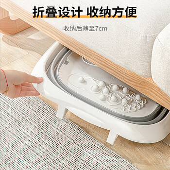 SP SAUCE泡脚桶可折叠泡脚盆便携式塑料洗脚盆家用按摩洗脚桶15L